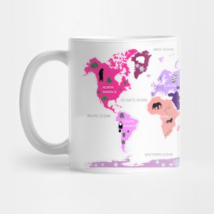 map for kids Mug